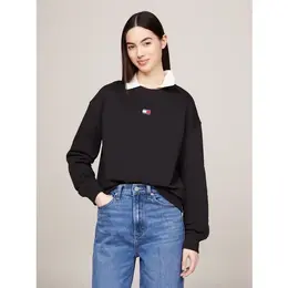 Tommy Jeans: Чёрный свитшот 