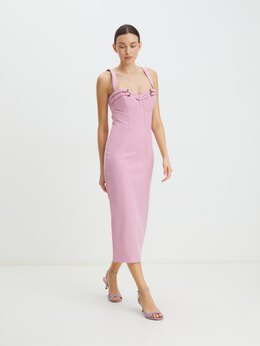 Versace Jeans Couture: Розовое платье 
