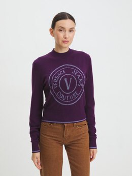 Versace Jeans Couture: Тёмный свитер 