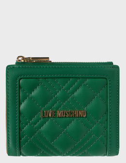 LOVE MOSCHINO: Зелёный кошелёк 