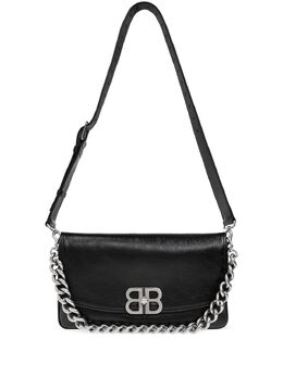 Balenciaga: Чёрная сумка  BB
