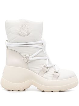 Moncler: Белые ботинки 