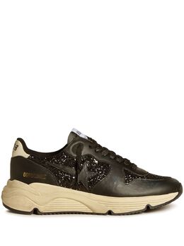 Golden Goose: Чёрные кроссовки  Running Sole
