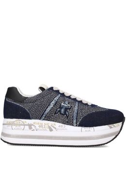 Premiata: Чёрные кроссовки  Beth
