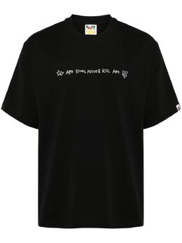 A BATHING APE®: Чёрная футболка 