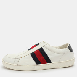 Gucci: Белые мокасины  Web