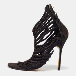 Manolo Blahnik: Чёрные сандалии 