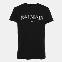 Balmain: Чёрная футболка 
