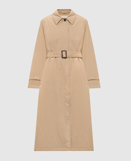 Max Mara Weekend: Бежевый плащ 