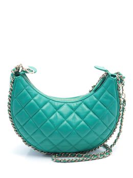 CHANEL Pre-Owned: Зелёная сумка 