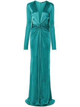 Roberto Cavalli: Платье с v-образным вырезом 