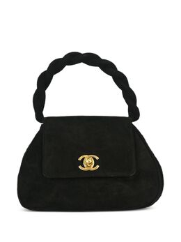 CHANEL Pre-Owned: Чёрная сумка на руку 