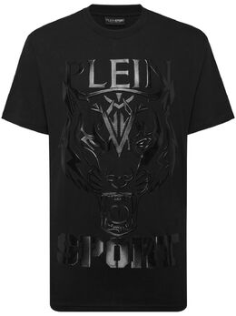 Plein Sport: Футболка с тигровым принтом 
