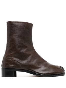 Maison Margiela: Тёмные ботинки  Tabi