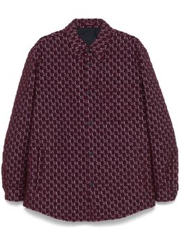Gucci: Красная рубашка  GG Supreme