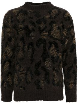 Junya Watanabe MAN: Коричневый свитер 