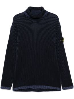 Stone Island: Синий свитер 