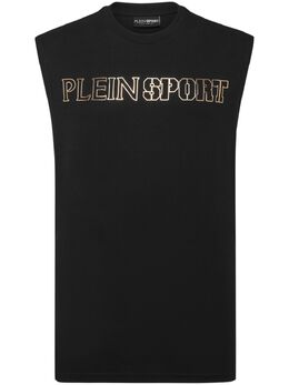 Plein Sport: Майка с тигровым принтом 