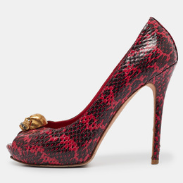 Alexander McQueen: Розовые босоножки  Skull