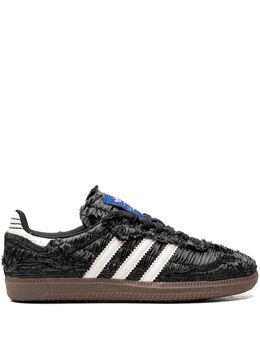 adidas: Чёрные кроссовки  Samba
