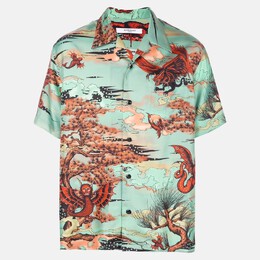Givenchy: Зелёная рубашка 