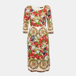 Dolce & Gabbana: Многоцветное платье 
