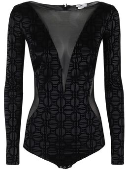 Elisabetta Franchi: Чёрный боди 