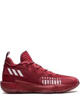 adidas: Бордовые кроссовки  Dame 7
