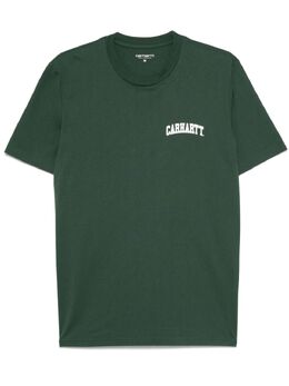 Carhartt WIP: Зелёная футболка  Script