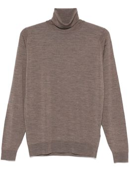 John Smedley: Коричневый свитер 