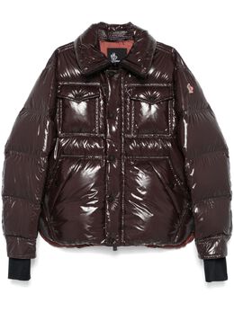 Moncler Grenoble: Коричневая куртка 