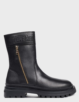 LOVE MOSCHINO: Чёрные ботинки 