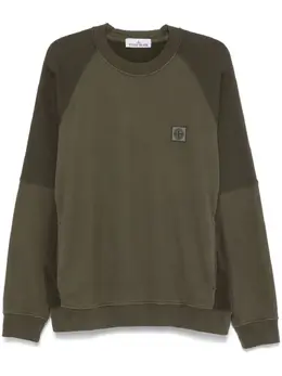 Stone Island: Зелёный свитшот  Compass