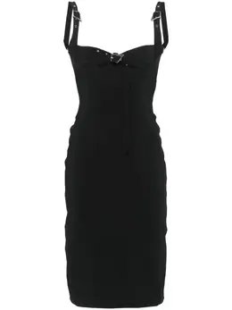Mugler: Платье миди 