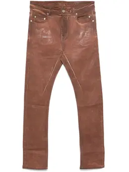 Rick Owens DRKSHDW: Коричневые джинсы 