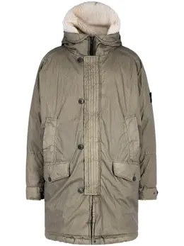 Stone Island: Пуховик с длинным рукавом 