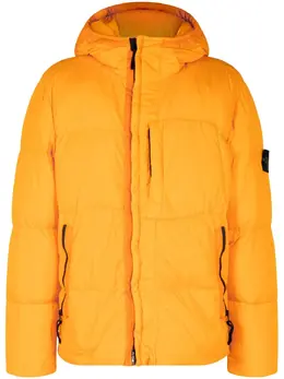 Stone Island: Оранжевая куртка  Crinkle Reps