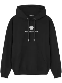 Versace: Чёрная толстовка  Medusa