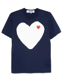 Comme Des Garçons Play: Синяя футболка  Heart