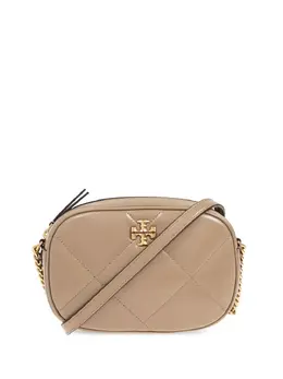 Tory Burch: Бежевая сумка через плечо  Kira
