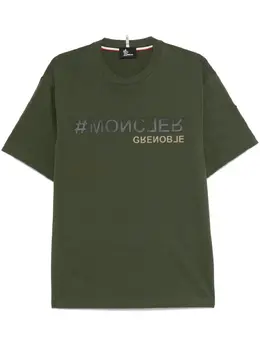 Moncler Grenoble: Зелёная футболка 