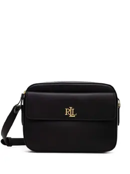 Lauren Ralph Lauren: Чёрная сумка через плечо 