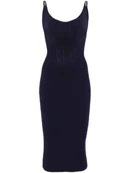 Mugler: Платье миди 