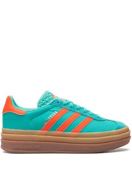 adidas: Зелёные кроссовки  Gazelle