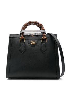 Gucci: Чёрная сумка-шоппер 