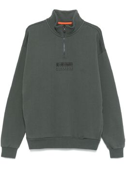 Napapijri: Зелёный свитшот 