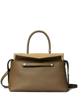 Tory Burch: Коричневая сумка-шоппер 