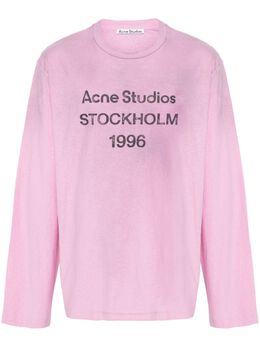 Acne Studios: Футболка с принтом 
