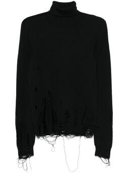 MM6 Maison Margiela: Рваный свитер 