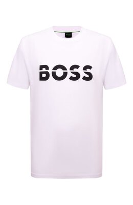 BOSS Green: Хлопковая футболка 